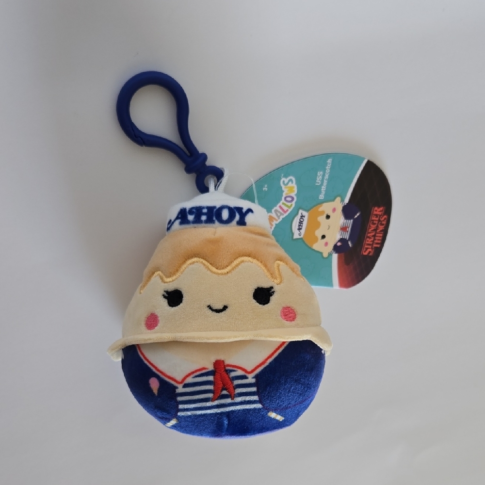 🍬✨NWT Stranger Things "Butterscotch" Squishmallows Original Mini Clip-On Plushi